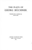 Cover of: The plays of Georg Büchner.