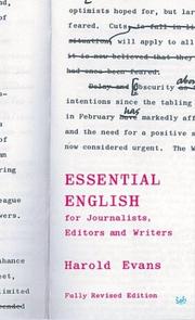 Essential English : for journalists, editors and writers