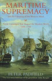 Cover of: Maritime supremacy & the opening of the western mind