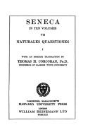 Cover of: Naturales quaestiones. by Seneca the Younger