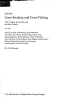Cover of: Cross-reading und cross-talking: Zitat-Collagen als poetische und satirische Technik u.a. Bei Georg Christoph Lichtenberg ...