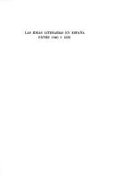 Las ideas literarias en España entre 1840 y 1850 by Salvador García Castañeda