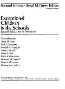 Cover of: Exceptional children in the schools by Lloyd M. Dunn