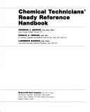 Cover of: Chemical technicians' ready reference handbook by Shugar, Gershon J.