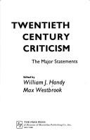 Cover of: Twentieth century criticism: the major statements.