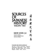 Cover of: Sources of Japanese history