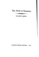 Cover of: The field of nonsense.