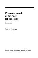 Programs in aid of the poor for the 1970s