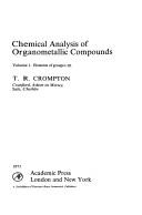 Chemical analysis of organometallic compounds