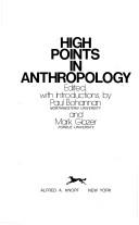 Cover of: High points in anthropology. by Paul Bohannan