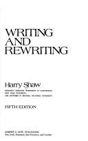 Cover of: Writing and rewriting.