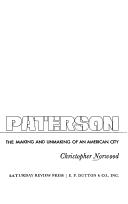 Cover of: About Paterson: the making and unmaking of an American city.