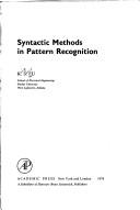Syntactic methods in pattern recognition by K. S. Fu