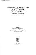 Cover of: Mid-twentieth century American philosophy: personal statements.