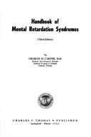 Cover of: Handbook of mental retardation syndromes