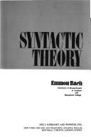 Cover of: Syntactic theory