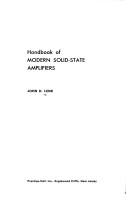 Handbook of modern solid-state amplifiers