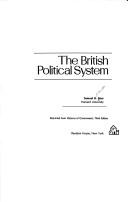Cover of: The British political system