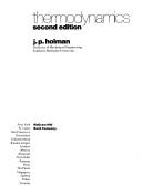 Thermodynamics by J. P. Holman