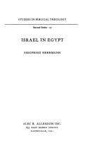 Cover of: Israel in Egypt.