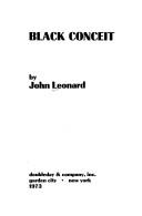 Cover of: Black conceit.