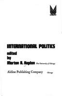 Cover of: Great issues of international politics