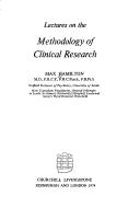 Lectures on the methodology of clinical research