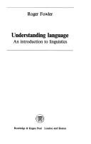 Understanding language : an introduction to linguistics