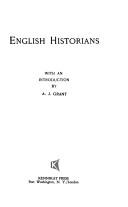 Cover of: English historians