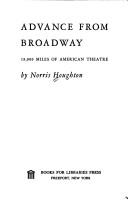 Cover of: Advance from Broadway: 19,000 miles of American theatre.