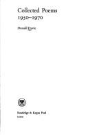 Collected poems, 1950-1970 [of] Donald Davie