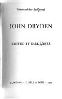 Cover of: John Dryden