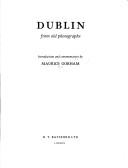 Cover of: Dublin from old photographs