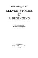 Cover of: Eleven stories & a beginning