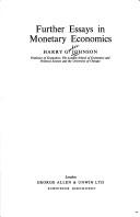 Further essays in monetary economics