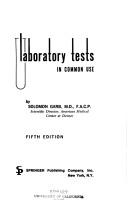 Laboratory tests in common use by Solomon Garb