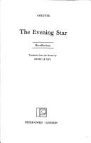 The evening star : recollections