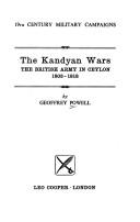 Cover of: The Kandyan Wars: the British army in Ceylon, 1803-1818.