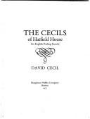 The Cecils of Hatfield House by Cecil, David Lord