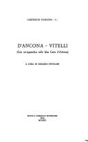 Cover of: Carteggio d'Ancona.: A cura di Piero Cudini.