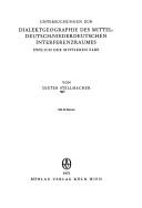 Cover of: Untersuchungen zur Dialektgeographie des mitteldeutsch-niederdeutschen Interferenzraumes: östlich der mittleren Elbe