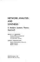 Cover of: Network analysis and synthesis: a modern systems theory approach