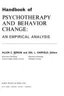 Handbook of psychotherapy and behavior change : an empirical analysis