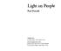 Cover of: Light on people.