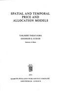 Spatial and temporal price and allocation models