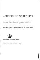 Cover of: Aspects of narrative: selected papers from the English Institute.
