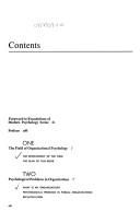 Cover of: Organizational psychology by Schein, Edgar H.