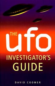 Cover of: The Ufo Investigator's Guide by David Coomer