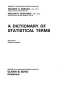 A dictionary of statistical terms : prepared for the International Statistical Institute