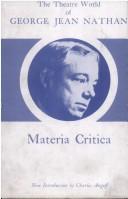 Cover of: Materia critica.